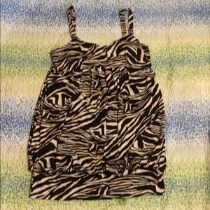 Zebra print dress